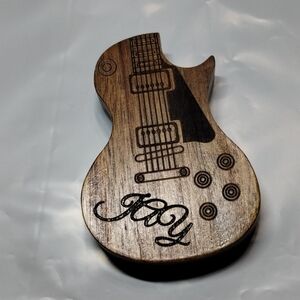 Handmade Wooden Guitar Pick Box Guitarist Music Lover Gifts